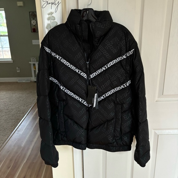 Versace Logo Puffer Jacket - Picture 2 of 5